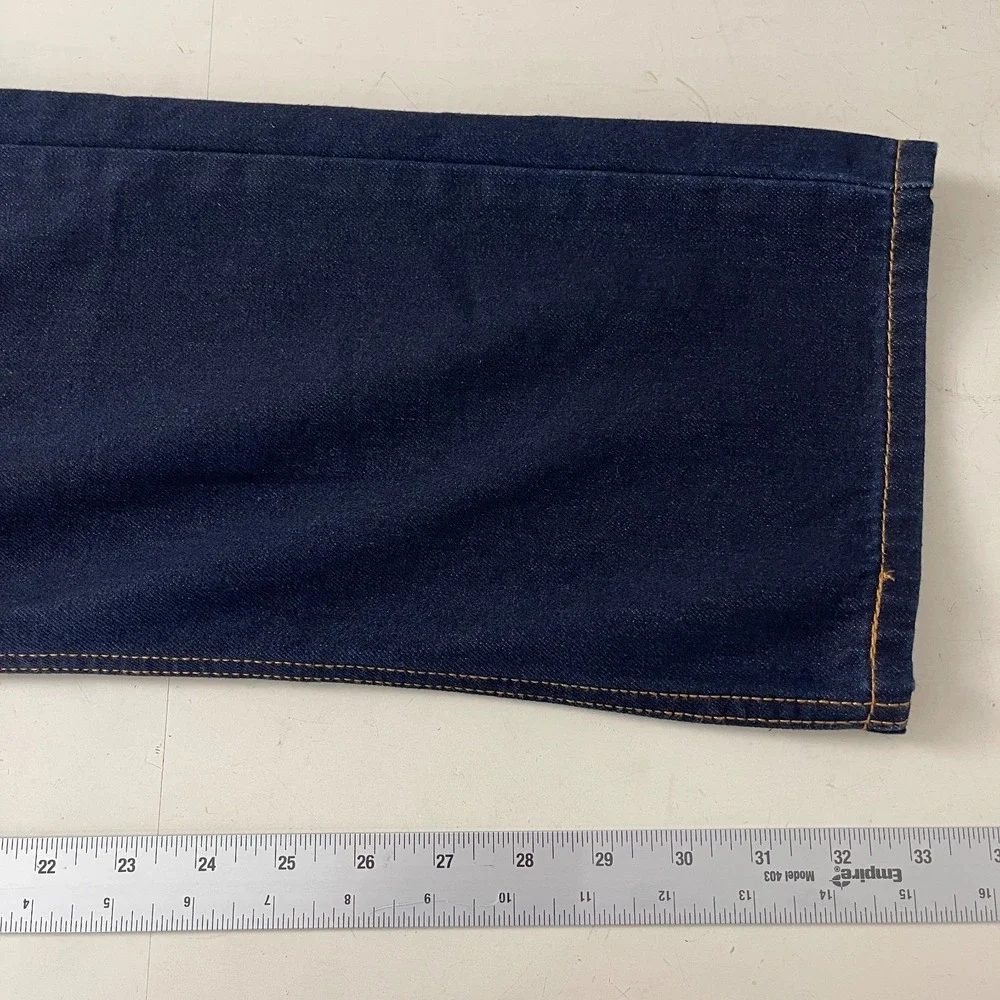 Levis 513 Jeans Mens 36x32 Blue Slim Straight Jeans Indigo Denim Cowboy Grunge